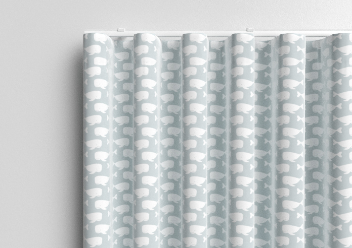 Whaling Around, Shell Grey - Made to Measure Curtains - Image 13